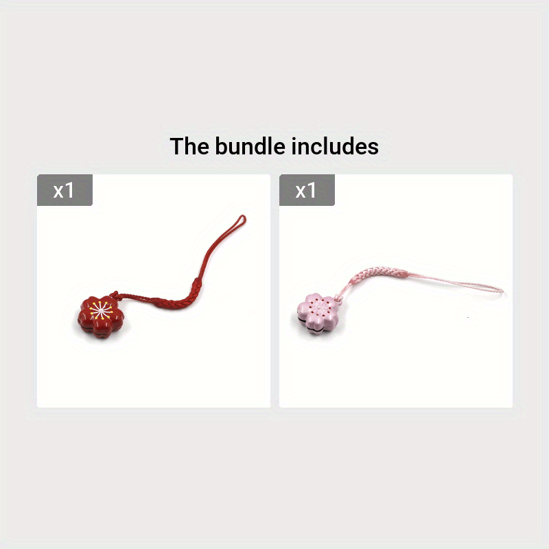 Romantic Sakura Blossom Copper Bell Charm Pendant